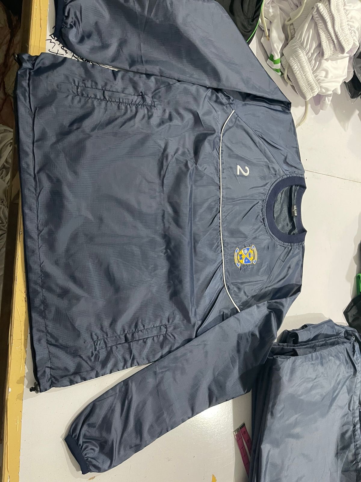 Navy personalised windcheater